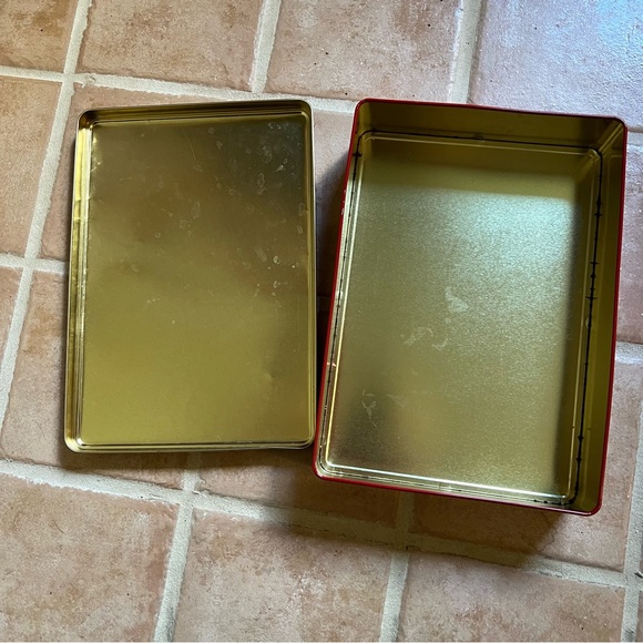 Vintage Norman Rockwell Christmas Saturday Evening Post Tin Storage Box - Picture 6 of 10